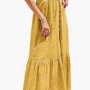Simplee Yellow Sundress